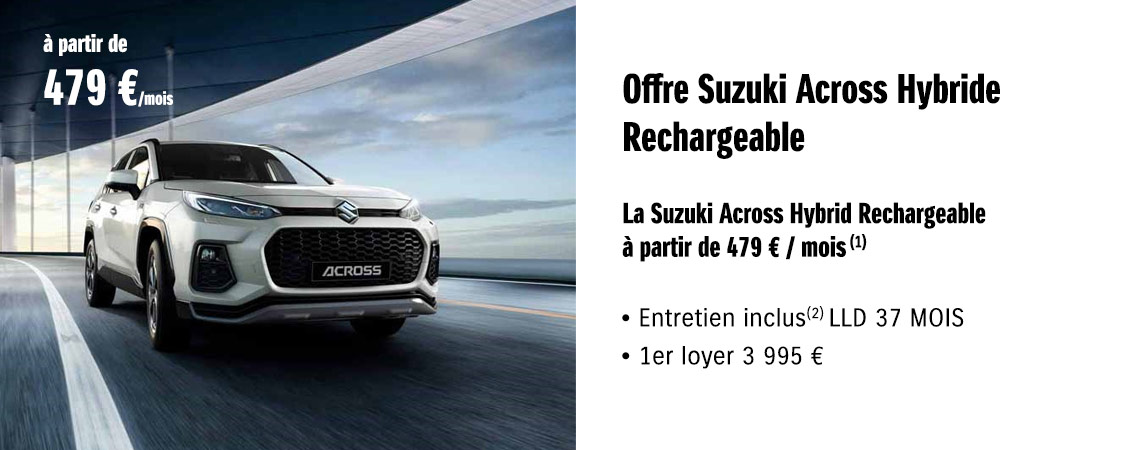 Suzuki Across Hybrid Rechargeable à partir de 479 € / mois