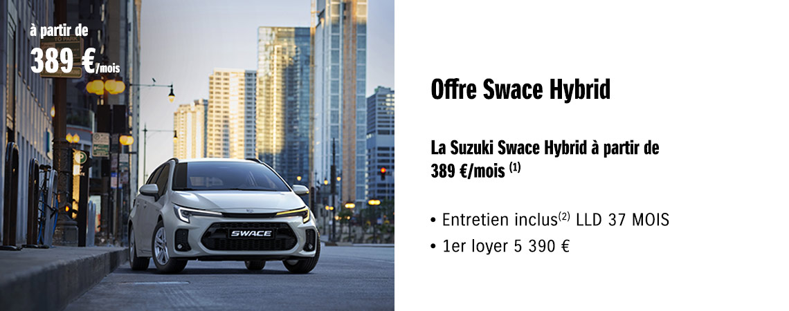 SUZUKI SWACE HYBRID À PARTIR DE 389 €/mois