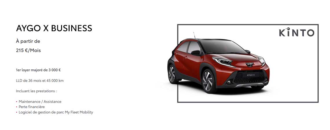 TOYOTA AYGO X DYNAMIC BUSINESS