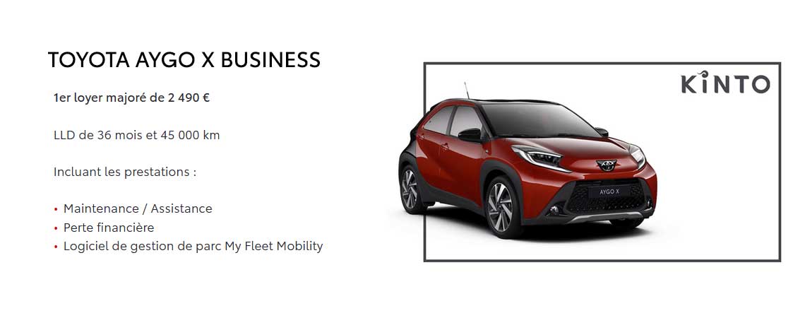 TOYOTA AYGO X DYNAMIC BUSINESS