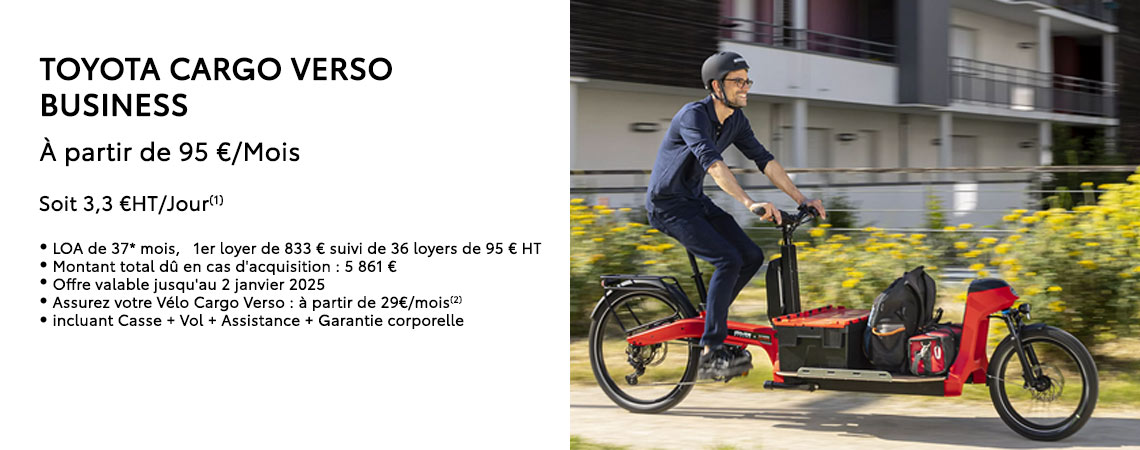 TOYOTA VÉLO CARGO VERSO BUSINESS