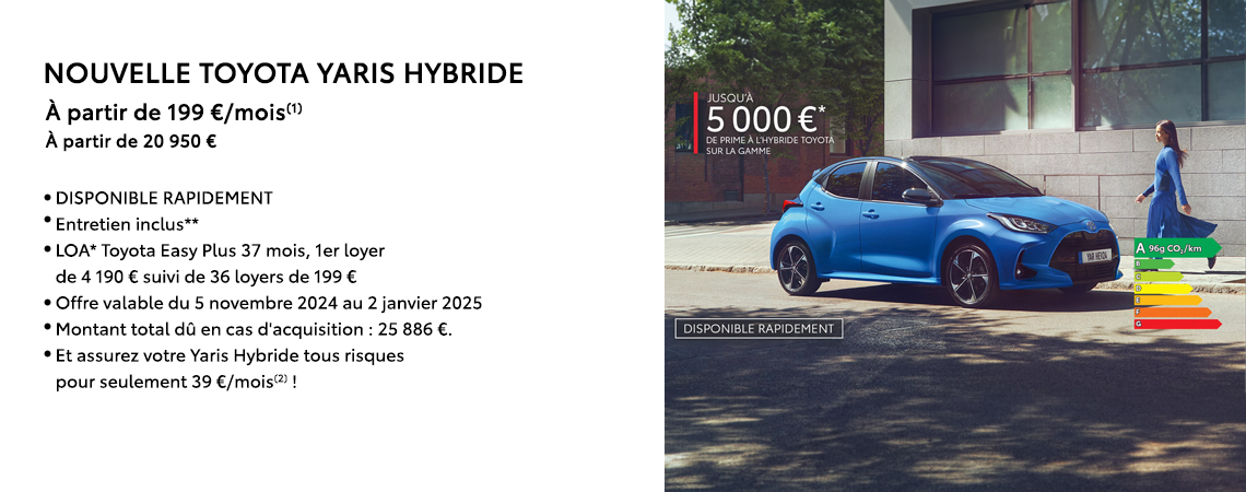 TOYOTA NOUVELLE YARIS HYBRIDE