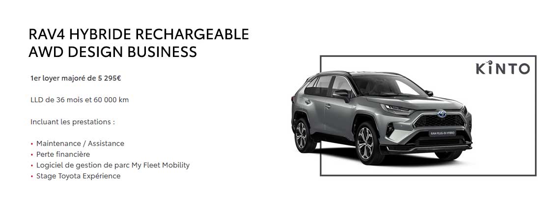 TOYOTA RAV4 HYBRIDE RECHARGEABLE AWD DESIGN BUSINESS