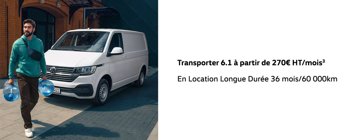 Transporter 6.1 à partir de 385 € HT/mois