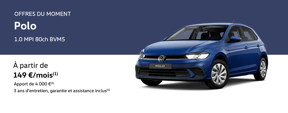 Volkswagen Polo à partir de 149€/mois