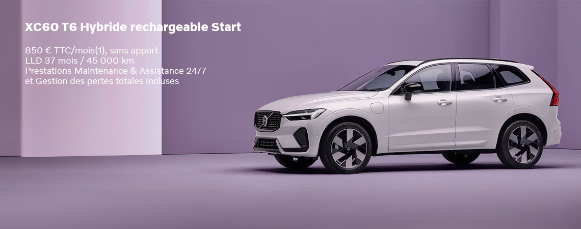 Volvo XC60 T6 Hybride rechargeable Start À partir de 805 € / mois