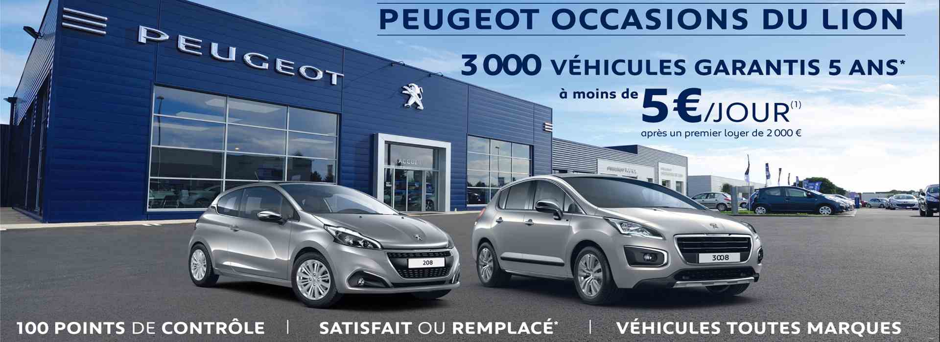 Offre Peugeot Occasions du Lion
