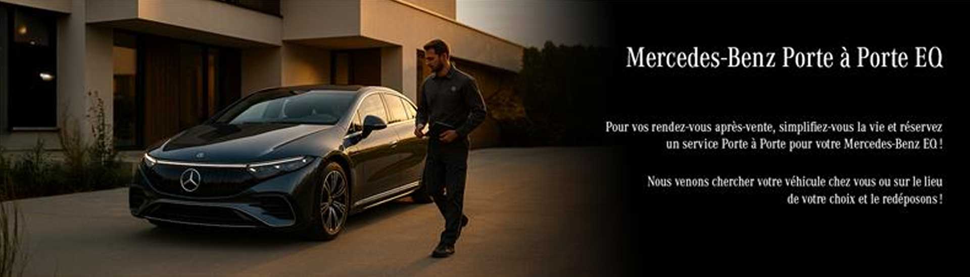 Pour vos rendez-vous après-vente, simplifiez-vous la vie et réservez un service Porte à Porte pour votre Mercedes-Benz EQ