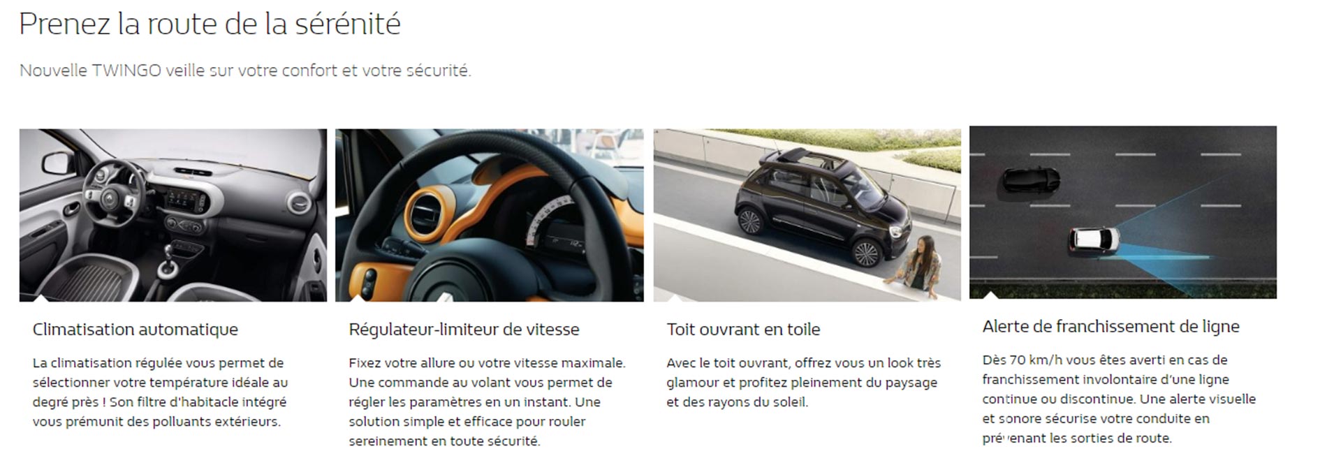 Les accessoires et équipements – Renault