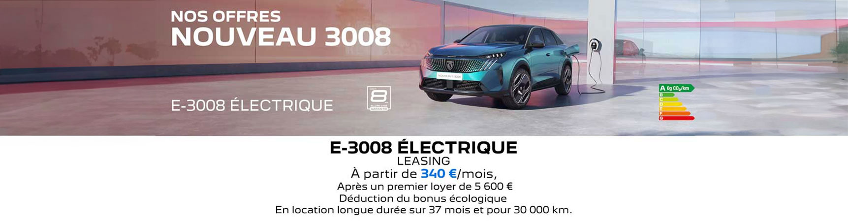 PEUGEOT NOUVEAU E-3008 ÉLECTRIQUE