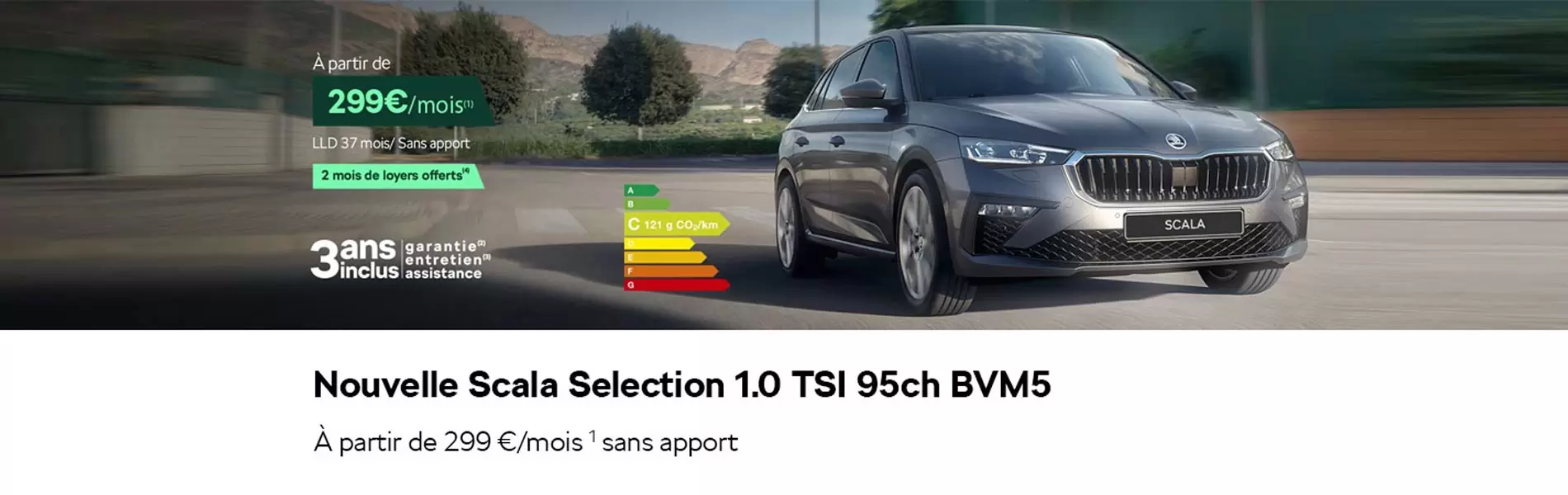 Skoda Nouvelle Scala Selection 1.0 TSI 95ch BVM5