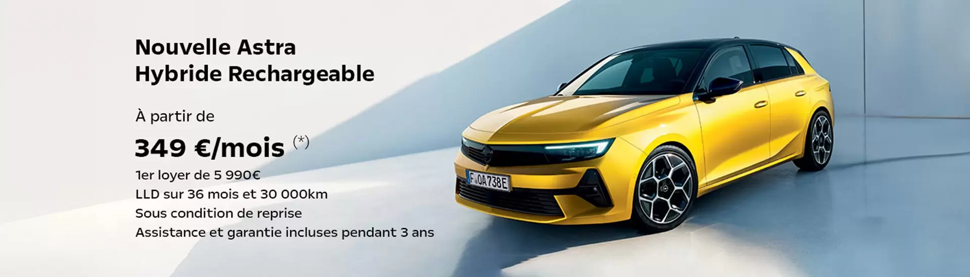 Opel Nouvelle Astra Hybride Rechargeable À partir de 349€/ mois