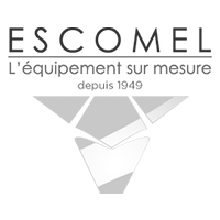 Logo de la marque Escomel, constructeur d'équipement sur mesure